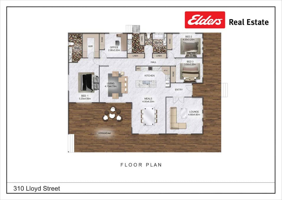 310 Lloyd Street, Chinchilla, QLD, 4413 - Floorplan 1