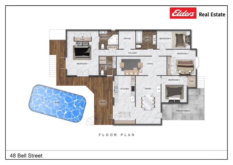 48 Bell Street, Chinchilla, QLD, 4413 - Floorplan 1