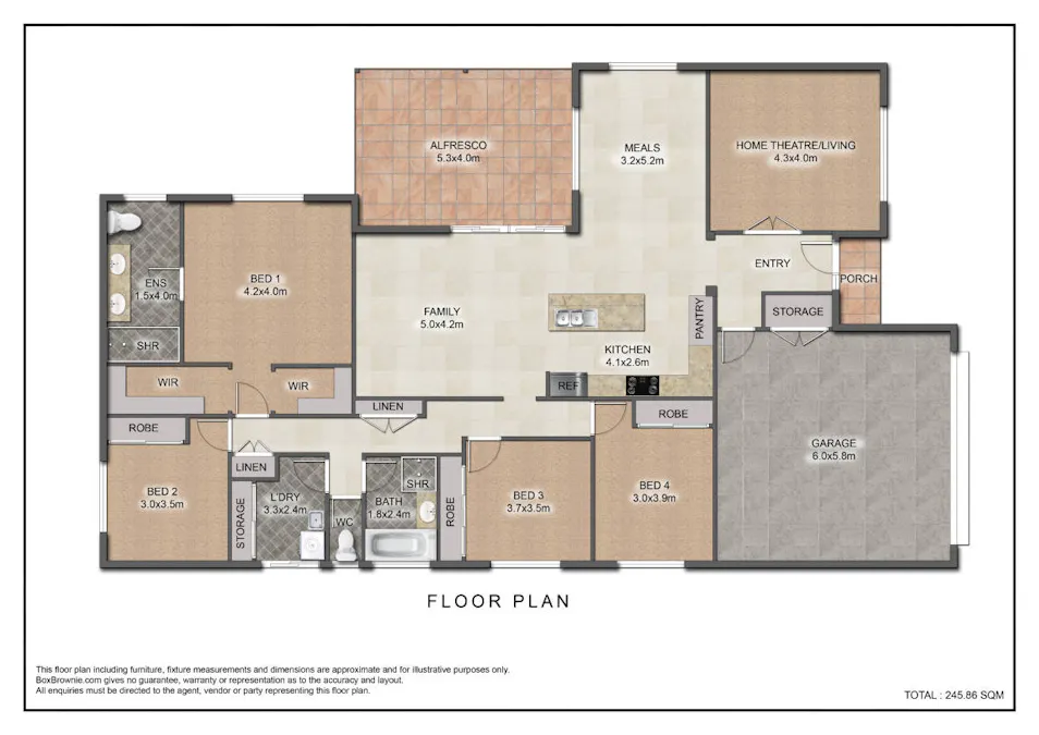 69 Sommerfeld Crescent, Chinchilla, QLD, 4413 - Floorplan 1