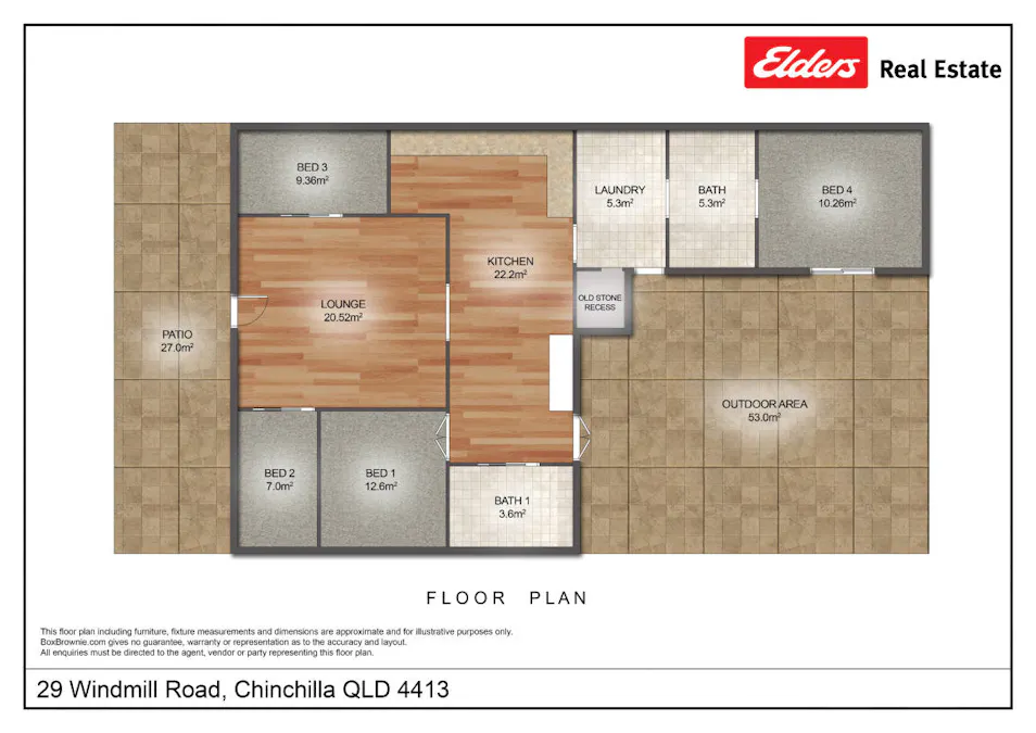 29 Windmill Road, Chinchilla, QLD, 4413 - Floorplan 1