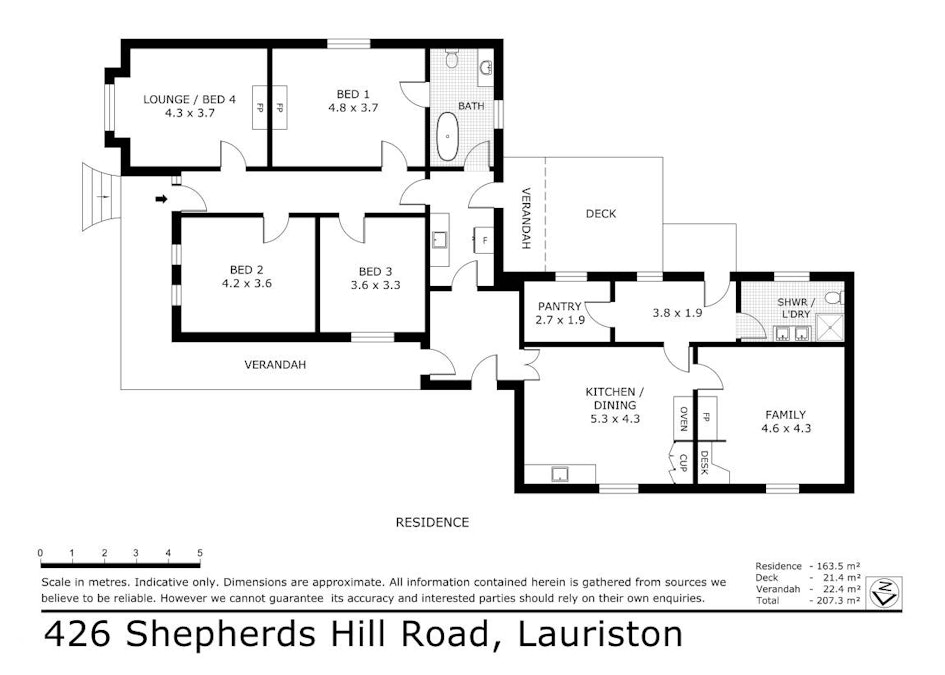 426 Shepherds Hill Road, Lauriston, VIC, 3444 - Floorplan 1