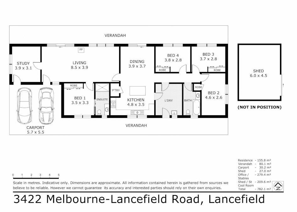 3422 Melbourne-Lancefield Road, Lancefield, VIC, 3435 - Floorplan 1