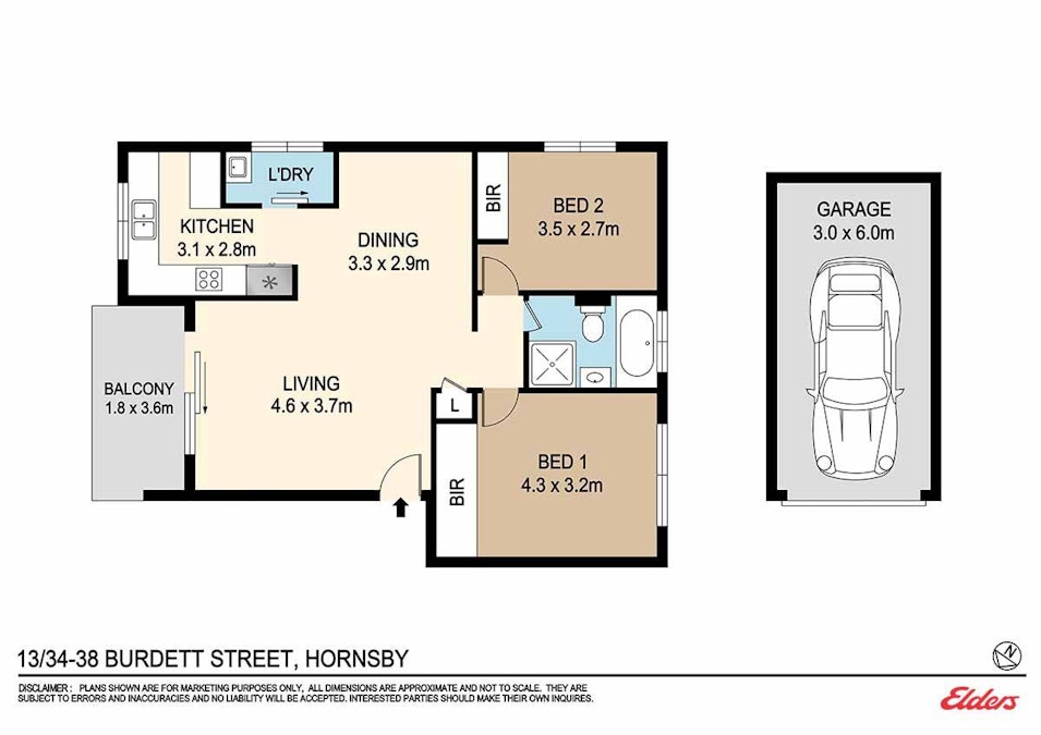 13/34-38 Burdett Street, Hornsby, NSW, 2077 - Floorplan 1