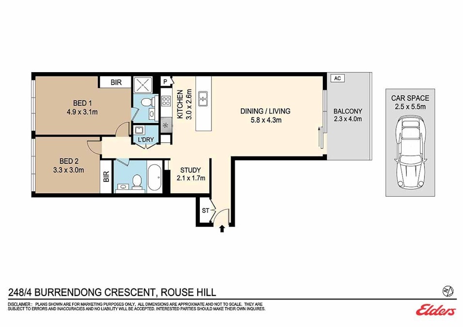 B207(Lot 2/4 Burrendong Crescent, Rouse Hill, NSW, 2155 - Floorplan 1