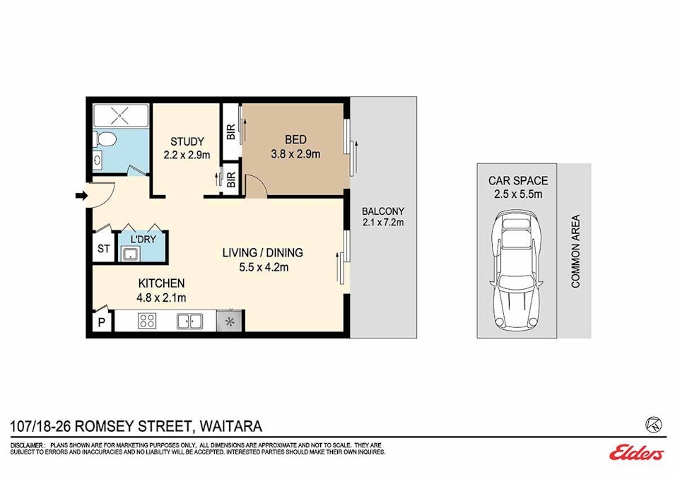 107/18-26 Romsey Street, Waitara, NSW, 2077 - Floorplan 1