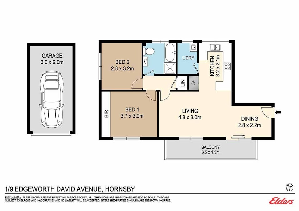 1/9 Edgeworth David Avenue, Hornsby, NSW, 2077 - Floorplan 1