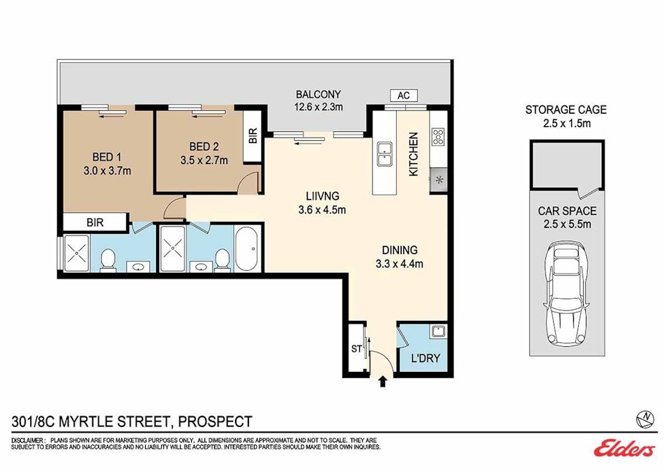 301/8C Myrtle Street, Prospect, NSW, 2148 - Floorplan 1