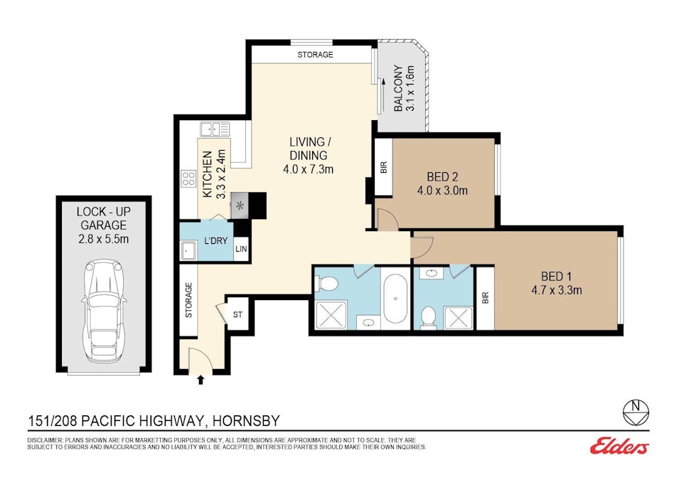 151/208 Pacific Highway, Hornsby, NSW, 2077 - Floorplan 1