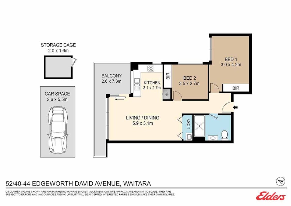 52/40-44 Edgeworth David Avenue, Waitara, NSW, 2077 - Floorplan 1