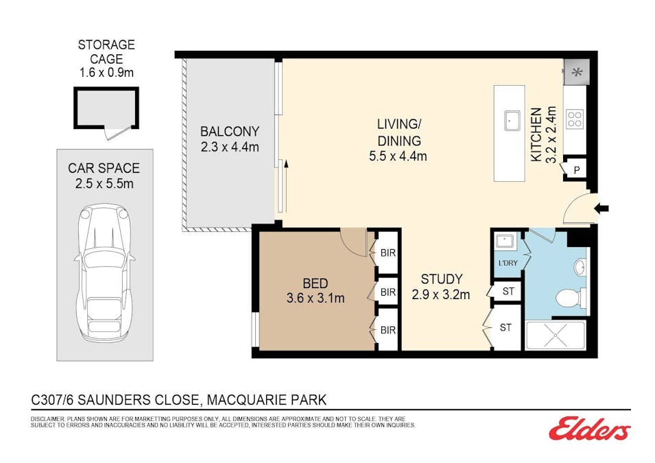 307/6 Saunders Close, Macquarie Park, NSW, 2113 - Floorplan 1