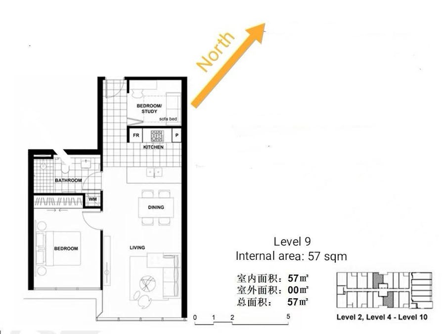 912/88 Archer Street, Chatswood, NSW, 2067 - Floorplan 1