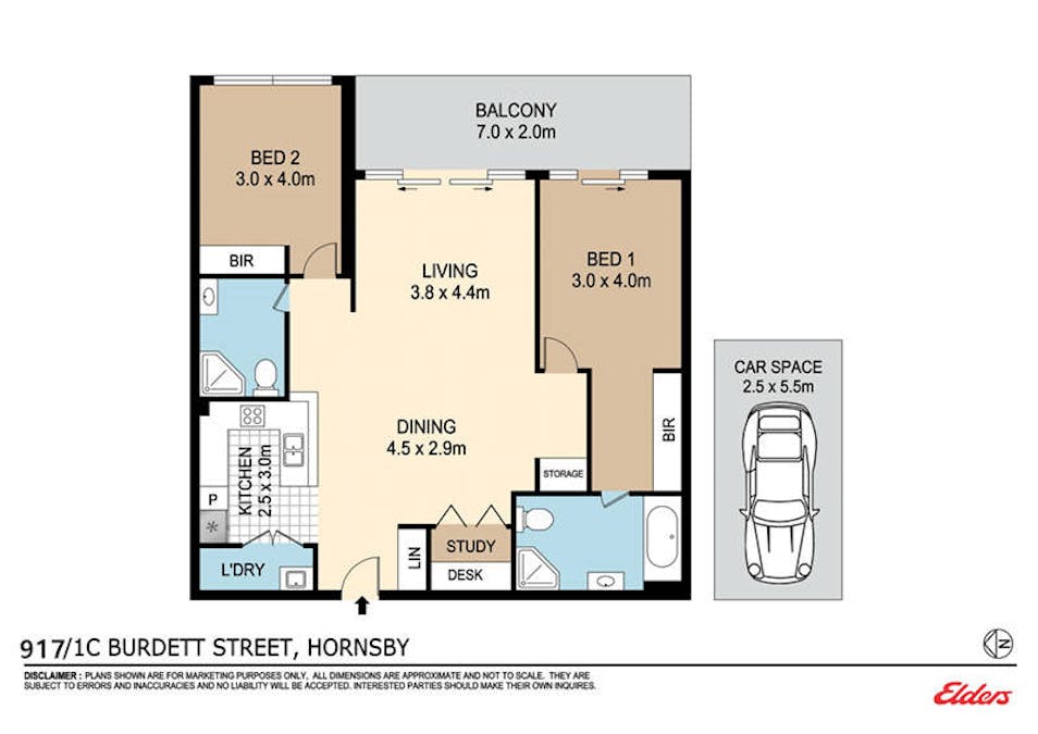917/1C Burdett Street, Hornsby, NSW, 2077 - Floorplan 1