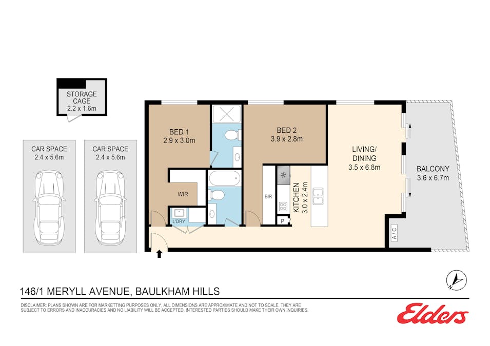 146/1 Meryll Avenue, Baulkham Hills, NSW, 2153 - Floorplan 1