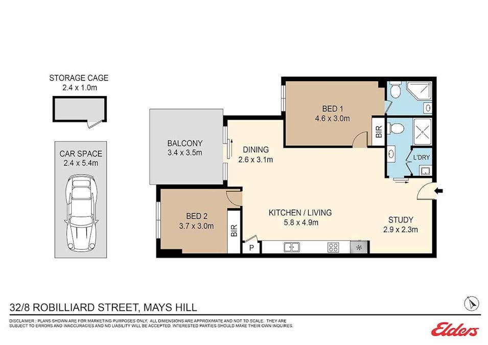 32/8-12 Robilliard Street, Mays Hill, NSW, 2145 - Floorplan 1