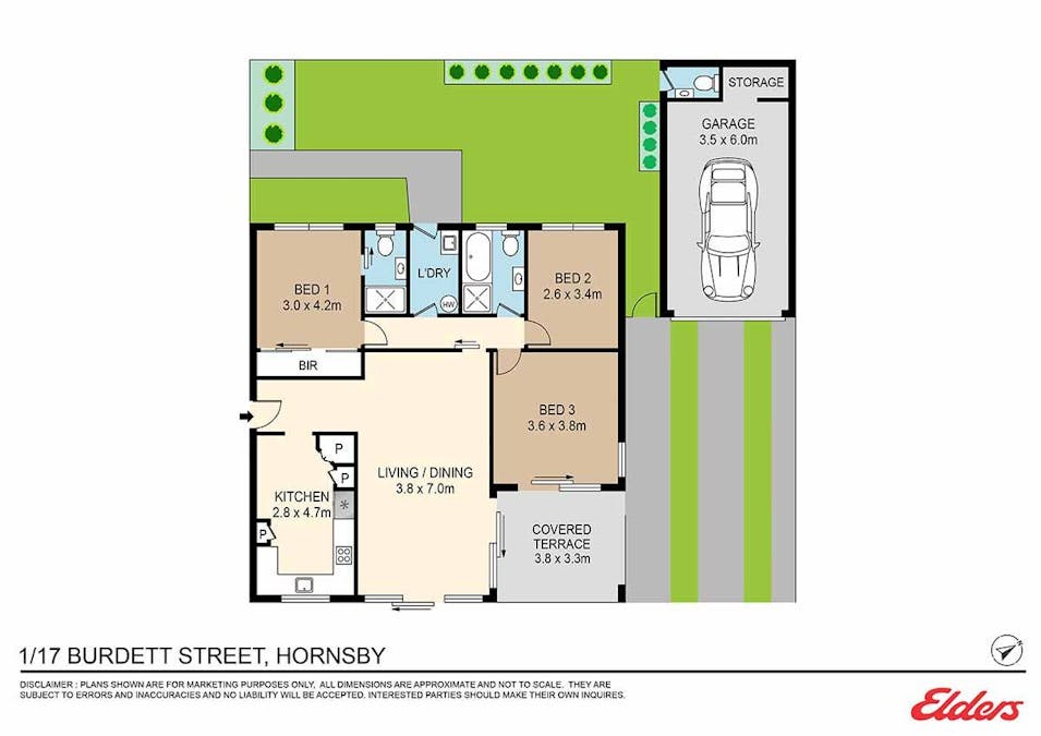 1/17 Burdett Street, Hornsby, NSW, 2077 - Floorplan 1