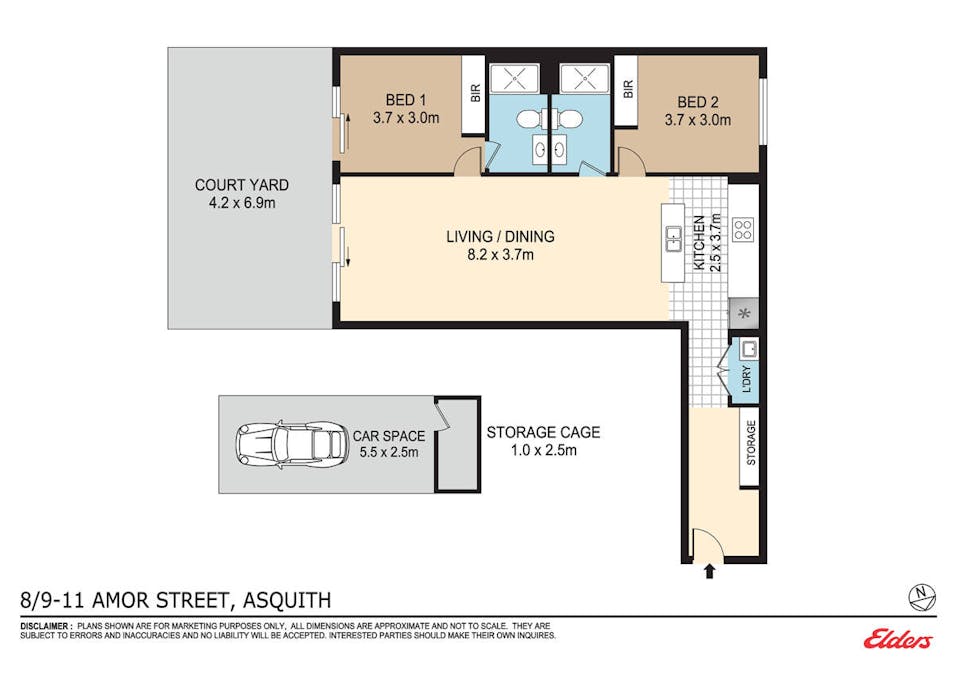 8/9-19 Amor Street, Asquith, NSW, 2077 - Floorplan 1
