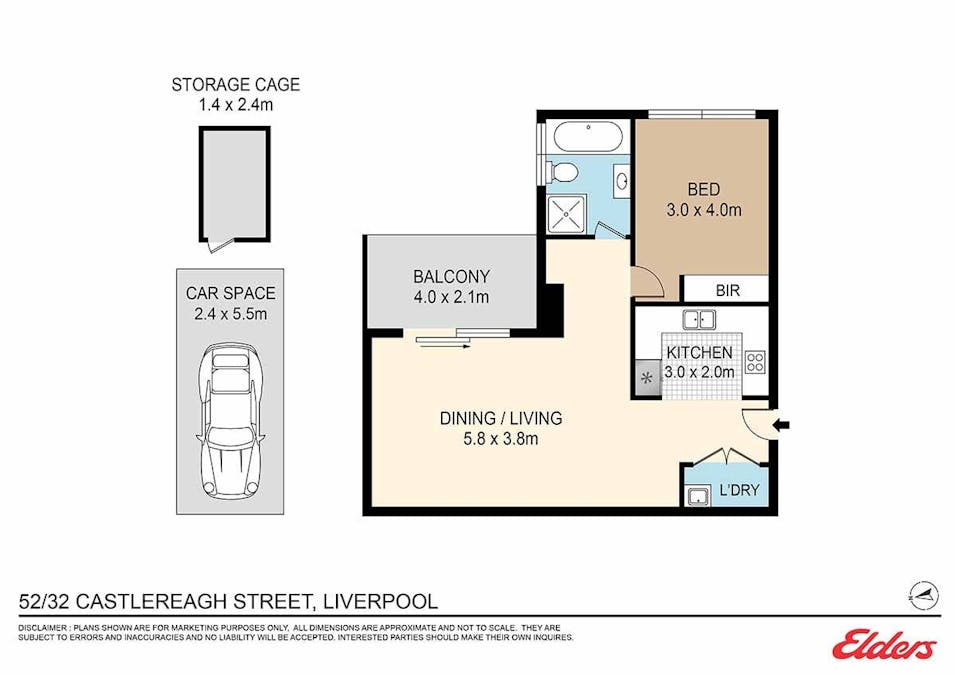 52/32 Castlereagh Street, Liverpool, NSW, 2170 - Floorplan 1