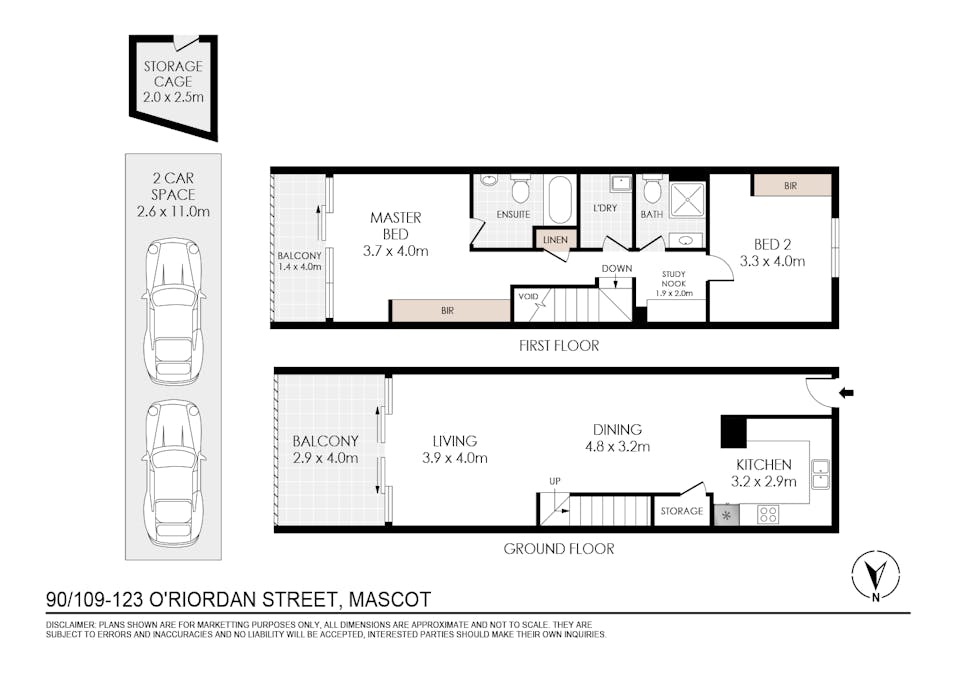 90/109-123 O'Riordan Street, Mascot, NSW, 2020 - Floorplan 1