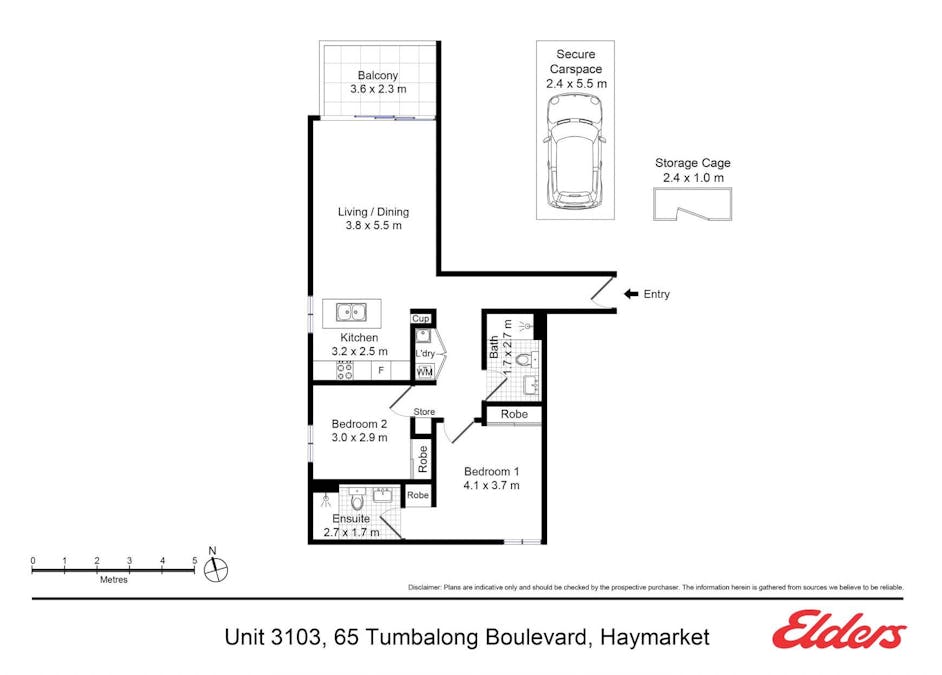 3103/65 Tumbalong Boulevard, Haymarket, NSW, 2000 - Floorplan 1