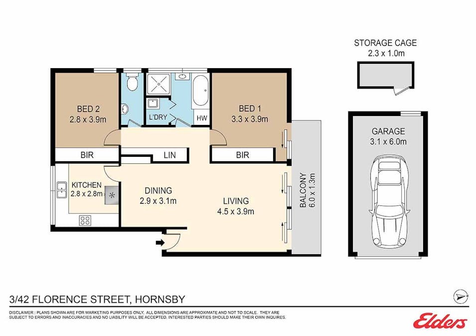 3/42 Florence Street, Hornsby, NSW, 2077 - Floorplan 1