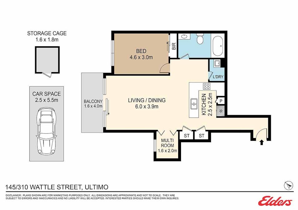 145/310 Wattle Street, Ultimo, NSW, 2007 - Floorplan 1