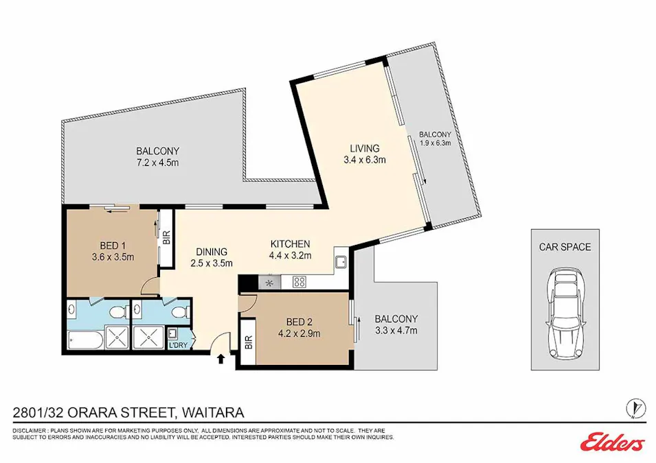 2801/32 Orara Street, Waitara, NSW, 2077 - Floorplan 1