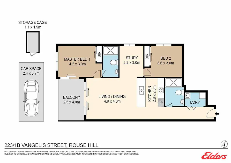 223/1B Vangelis Street, Rouse Hill, NSW, 2155 - Floorplan 1