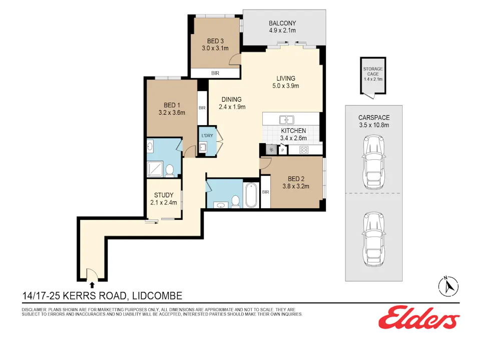 14/17-25 Kerrs Road, Lidcombe, NSW, 2141 - Floorplan 1