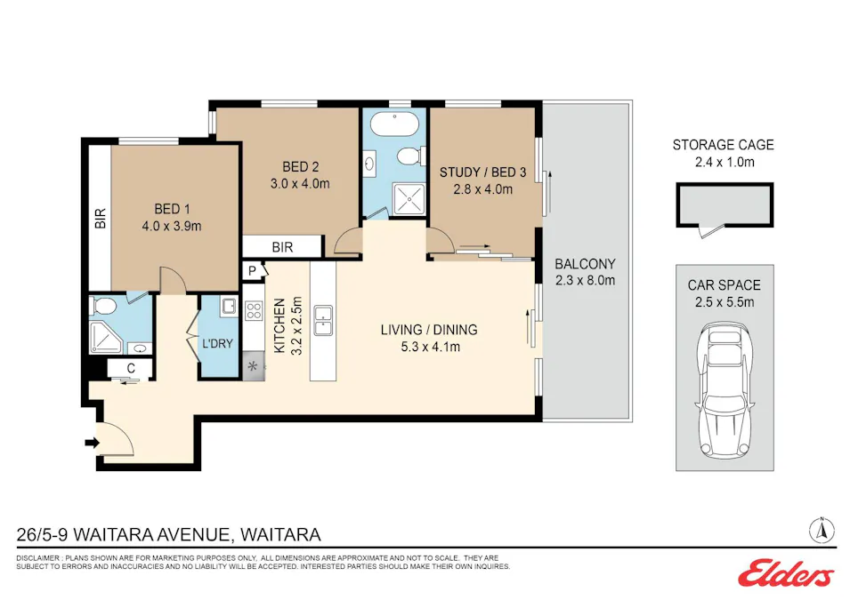 26/5-9 Waitara Avenue, Waitara, NSW, 2077 - Floorplan 1