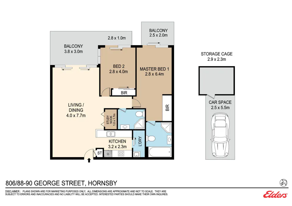806/88-90 George Street, Hornsby, NSW, 2077 - Floorplan 1