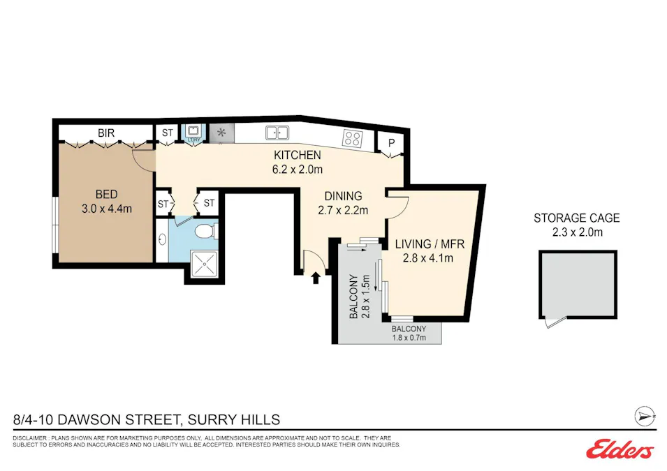 8/4-10 Dawson Street, Surry Hills, NSW, 2010 - Floorplan 1