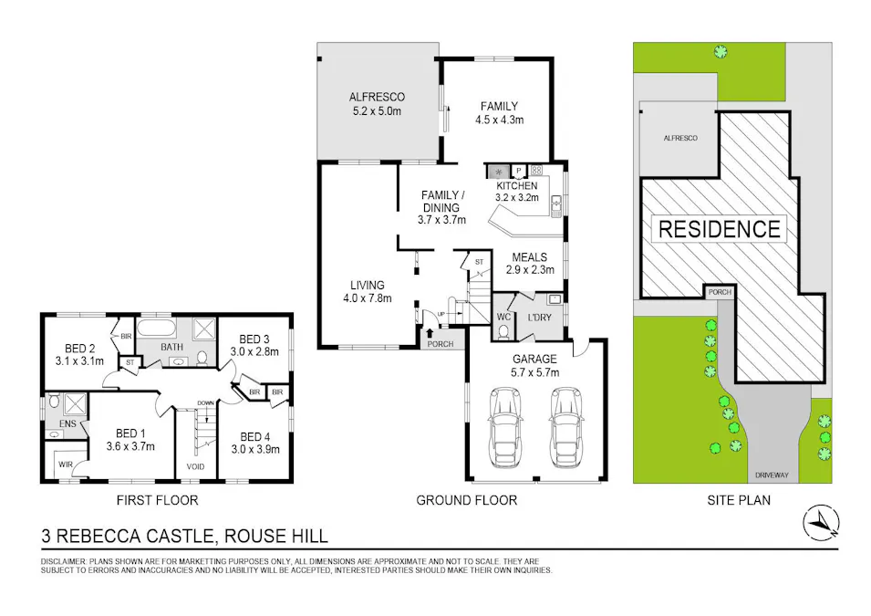 3 Rebecca Court, Rouse Hill, NSW, 2155 - Floorplan 1