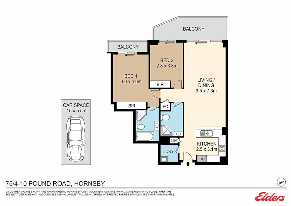 75/4-10 Pound Road, Hornsby, NSW, 2077 - Floorplan 1