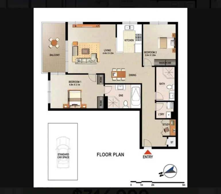 1316/1C Burdett Street, Hornsby, NSW, 2077 - Floorplan 1