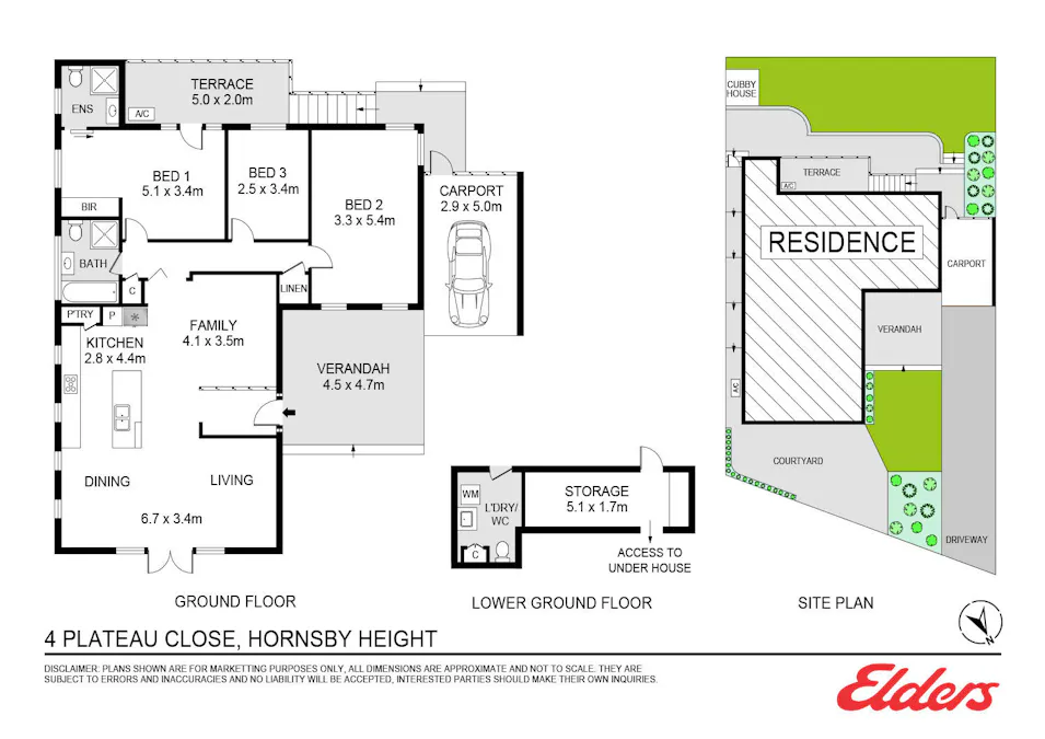4 Plateau Close, Hornsby Heights, NSW, 2077 - Floorplan 1