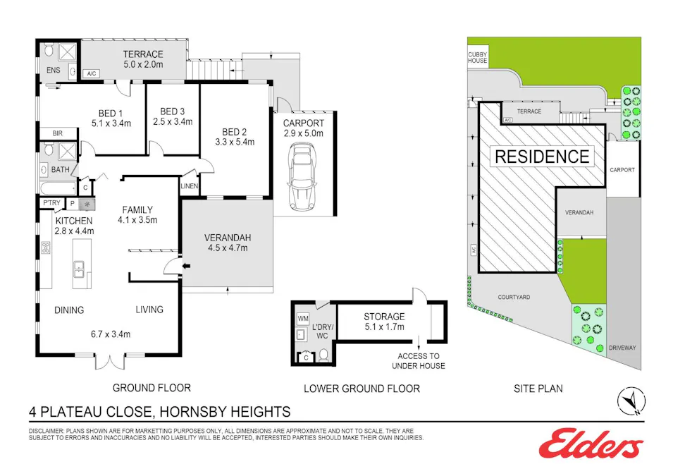 4 Plateau Close, Hornsby Heights, NSW, 2077 - Floorplan 1