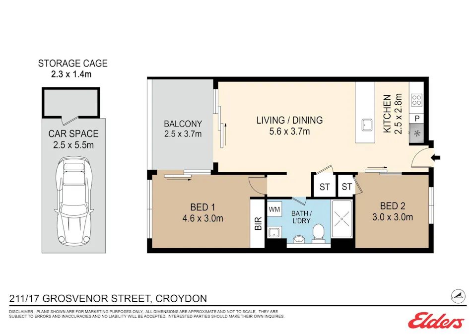 211/17 Grosvenor Street, Croydon, NSW, 2132 - Floorplan 1