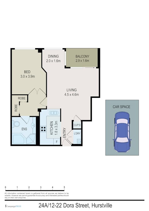 24A/12-14 Dora Street, Hurstville, NSW, 2220 - Floorplan 1
