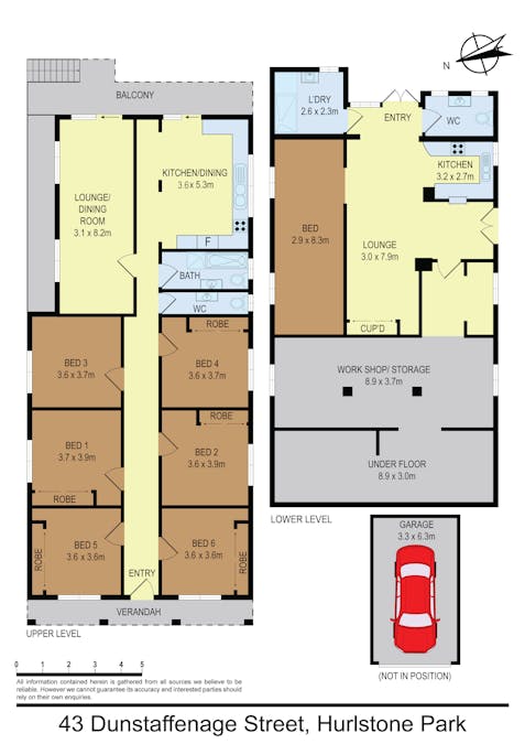43 Dunstaffenage Street, Hurlstone Park, NSW, 2193 - Floorplan 1