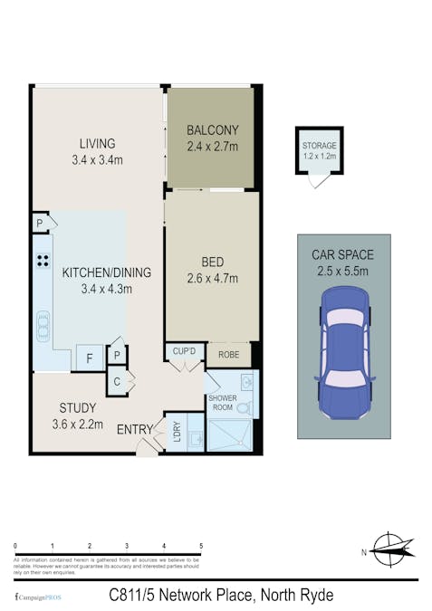 5 Network Place , North Ryde, NSW, 2113 - Floorplan 1