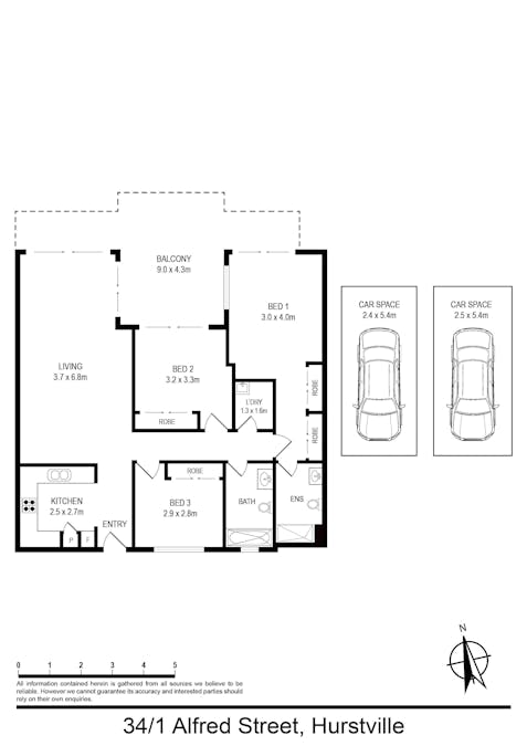 1 Alfred St , Hurstville, NSW, 2220 - Floorplan 1