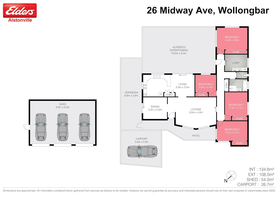 26 Midway Avenue, Wollongbar, NSW, 2477 - Floorplan 1