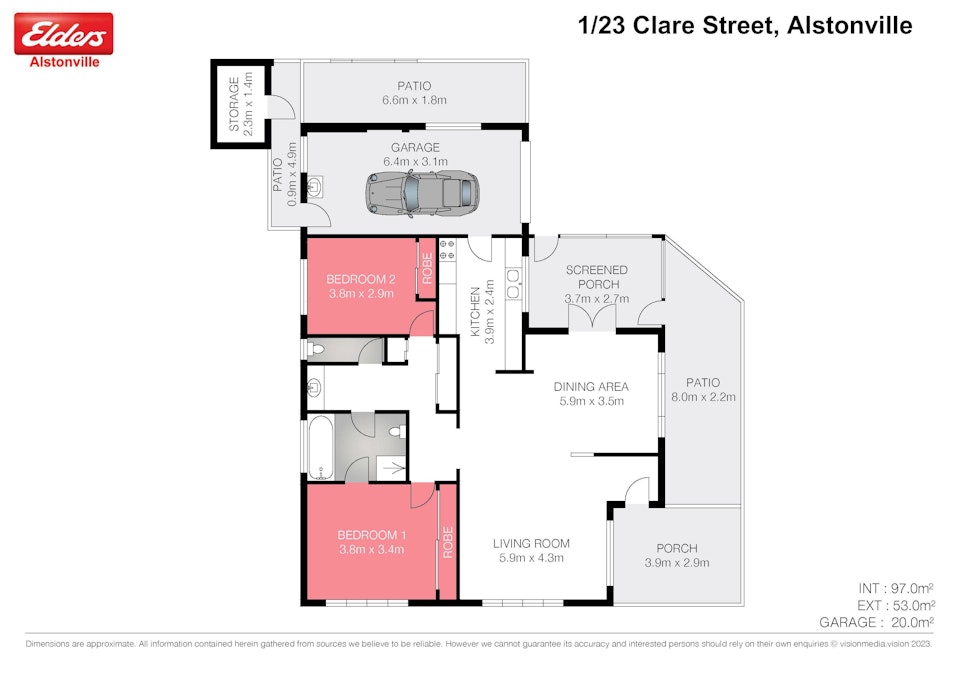 1/23 Clare Street, Alstonville, NSW, 2477 - Floorplan 1