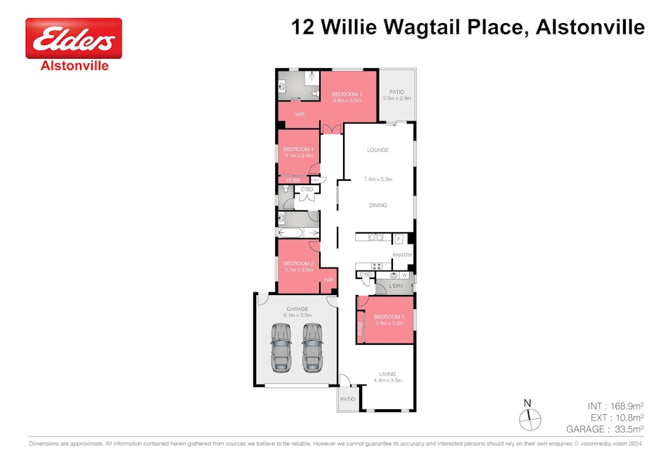 12 Willie Wagtail Place, Alstonville, NSW, 2477 - Floorplan 1