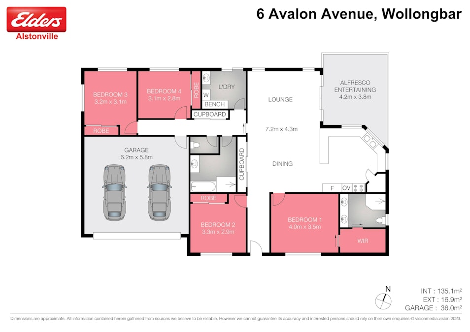 6 Avalon Avenue, Wollongbar, NSW, 2477 - Floorplan 1