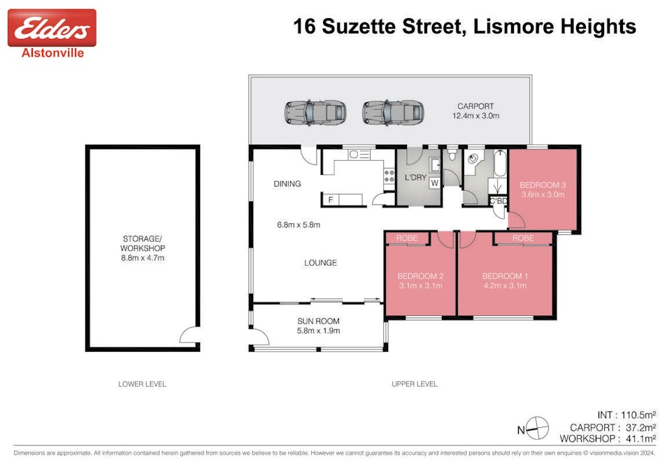 16 Suzette Street, Lismore Heights, NSW, 2480 - Floorplan 1