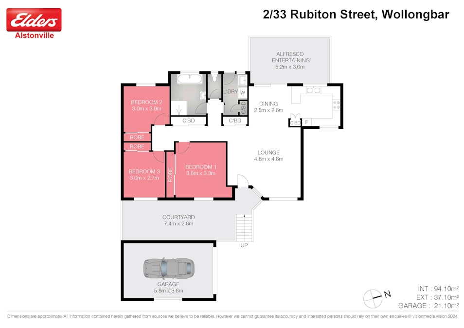 2/33 Rubiton Street, Wollongbar, NSW, 2477 - Floorplan 1
