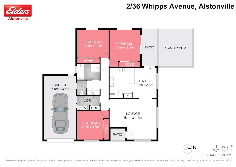 2/36 Whipps Avenue, Alstonville, NSW, 2477 - Floorplan 1
