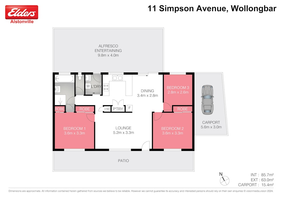 11 Simpson Avenue, Wollongbar, NSW, 2477 - Floorplan 1