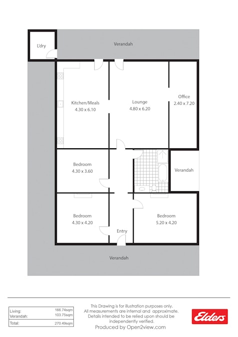 2604 Templeton Road, Everard Central, SA, 5461 - Floorplan 1